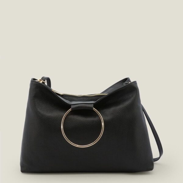 Luisa black@1 - MADEINITALIA | Genuine leather bags made in Italy