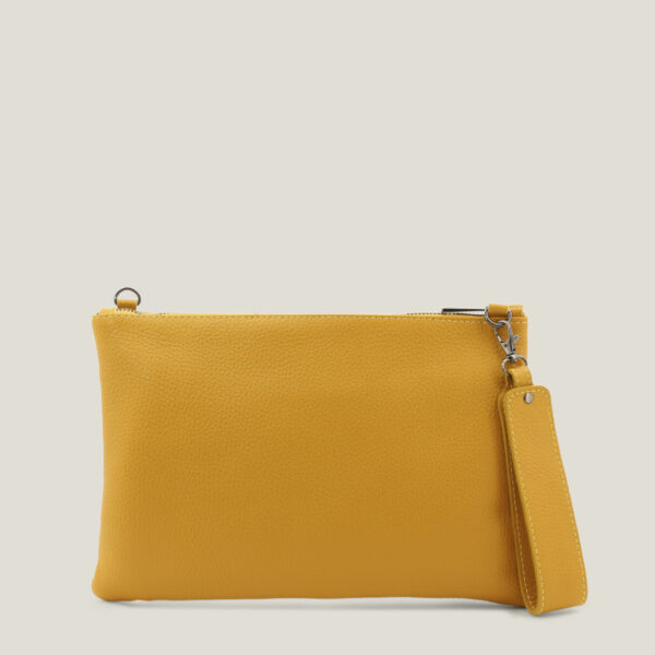 Oriana mustard@1 - MADEINITALIA | Genuine leather bags made in Italy
